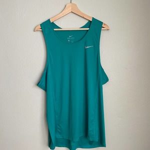 Nike Men's Teal Dri-Fit Tank top Size XL